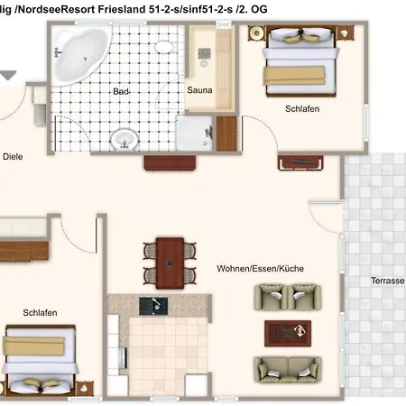 Nordseeresort Friesland Nordseeresort Friesland 51-2-s Apartment *
